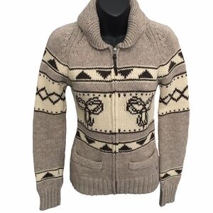 TNA Aritzia Vintage Y2K Wool Sweater Beige